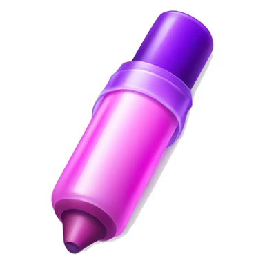 Shiny pink and purple marker translucent  sticker
