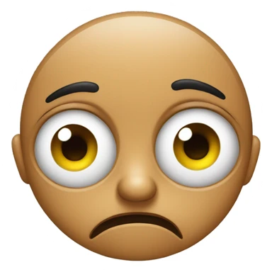 side eye emoji making a funny face  sticker