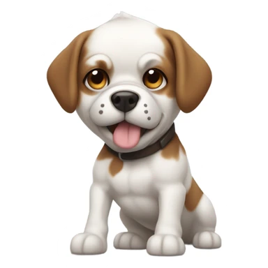 Jack Russell crossed with a Staffie  sticker