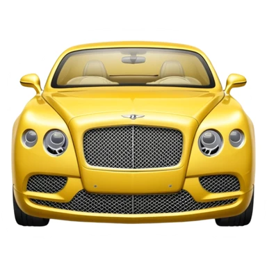 Yellow Bentley sticker