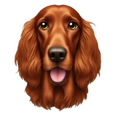 Irish setter with pumpkin  sticker