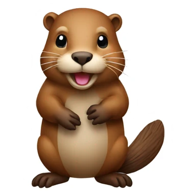 Beaver WITH TAIL sticker