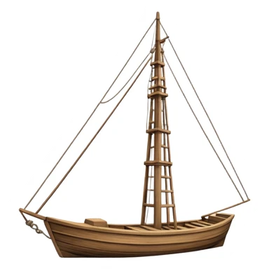a boat mast without boat sticker