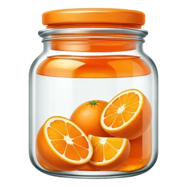 jar of orange marmalade sticker