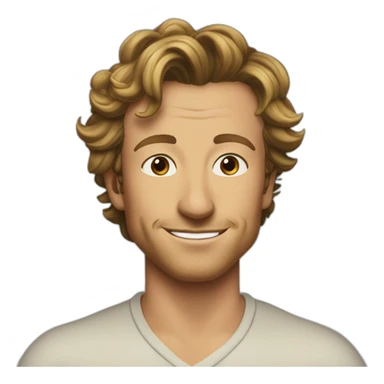 Simon Baker kiss-kiss a black girl brown eyes and sblack hair in a bun sticker