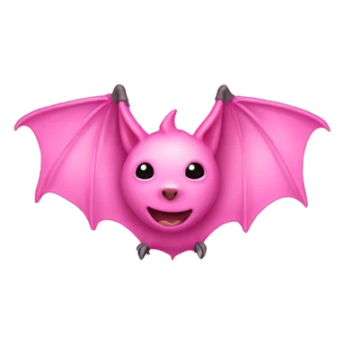 Pink star bat sticker