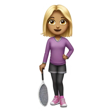 Girl with a club foot sticker