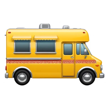 yellow tacos truck. sticker
