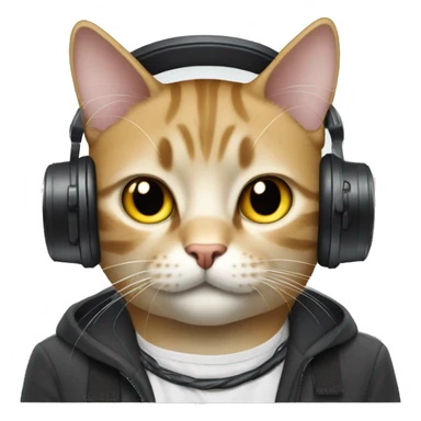 cat who radio DJ sticker