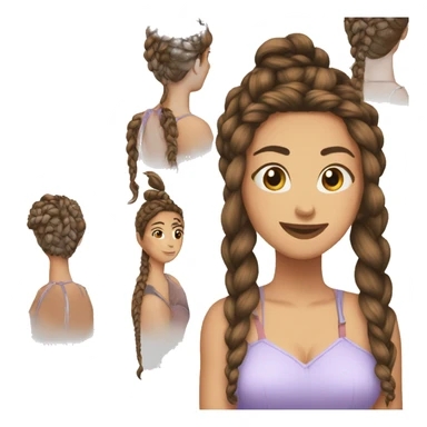 Trenzas cocidas sticker