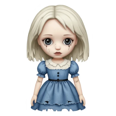 create an ugly and creepy one sticker