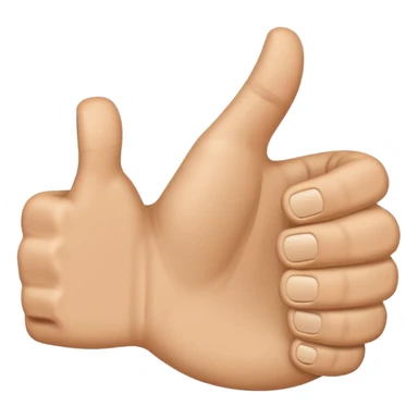 I want a thumbs up with a smaller thumbs up in the bottom right corner sticker