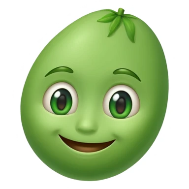 1 poroto con cara sticker