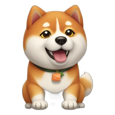 Sushi shiba inu sticker