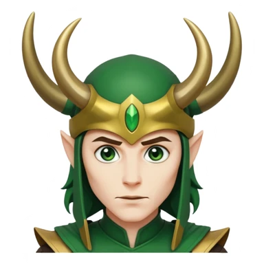comic book style loki sticker