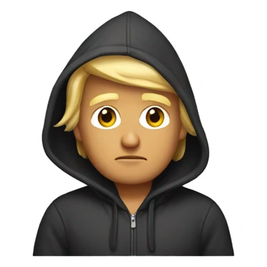 Donald trump wearing a hoodie sticker