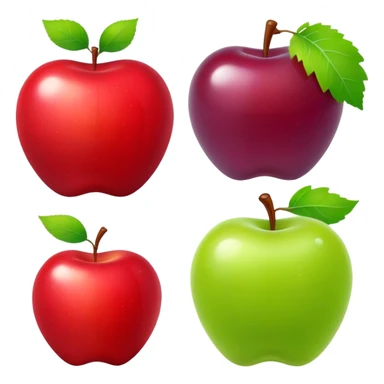 grape and apple sticker