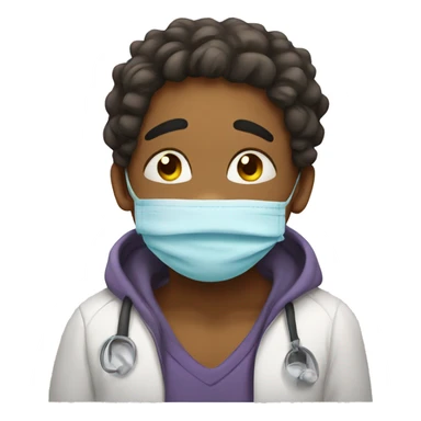 Kissy face being sick sticker