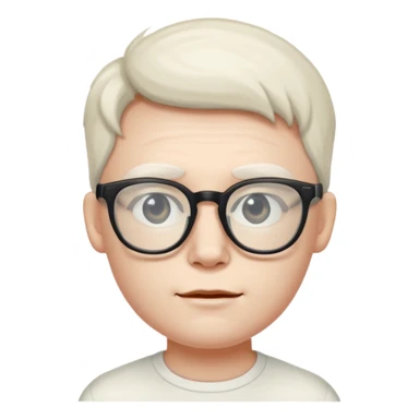 Casper with glasses sticker