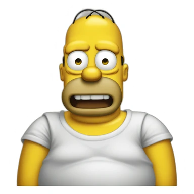Fat Homer Simpson sticker
