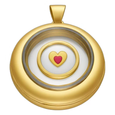 gold locket sticker