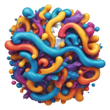 colorful abstract without artist signature sticker