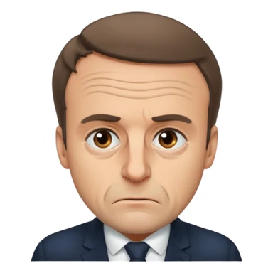 Macron, malade sticker