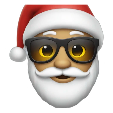 Santa Claus wearing shades sticker