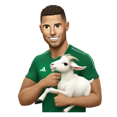 Ronaldo with goat sticker