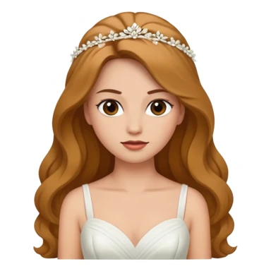 Bride with hair down sticker