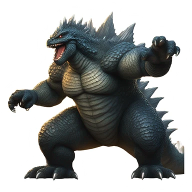 Godzilla fart lazer sticker