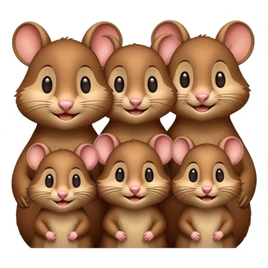 Rodent family sticker