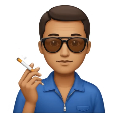 Guy with sunglasses and cigarette  sticker