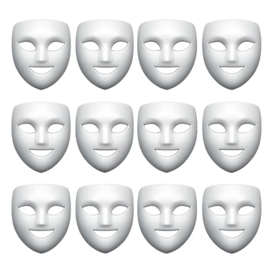 white mask pack for face, without human's face sticker