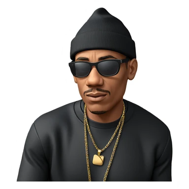 cool dude with black outfit sticker