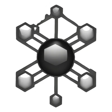 Honey Drop in outline black Hexagon sticker