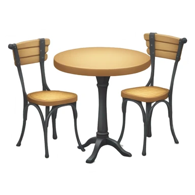 bistro cafe table sticker