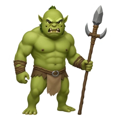 Ogre full body with Stick sticker