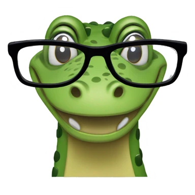 crocs with glasses sticker