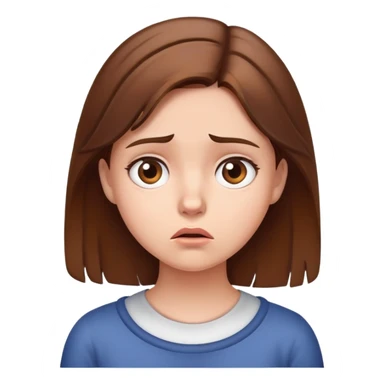 confused girl sticker