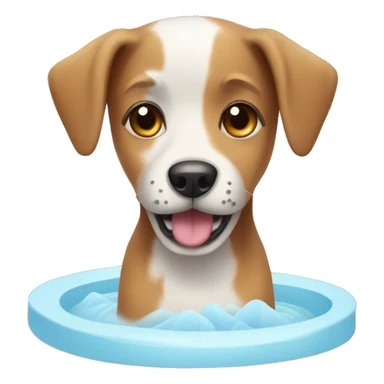 Dog having spa sticker