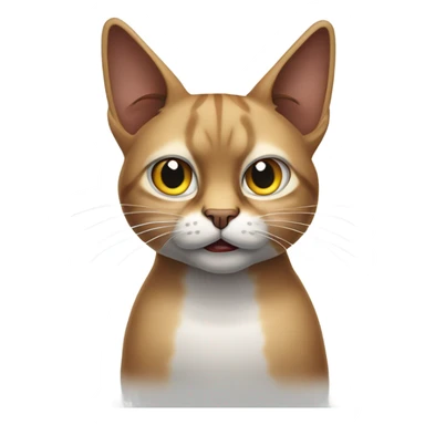 cat singnapura angry sticker