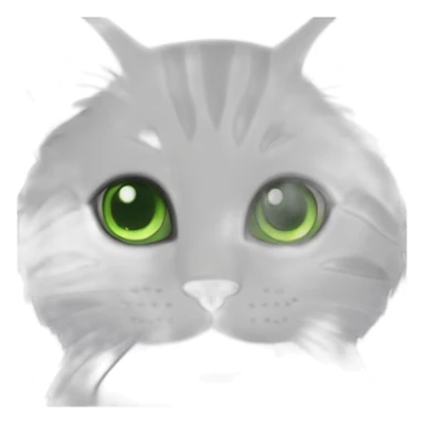 lilac cat green eyes happy sticker