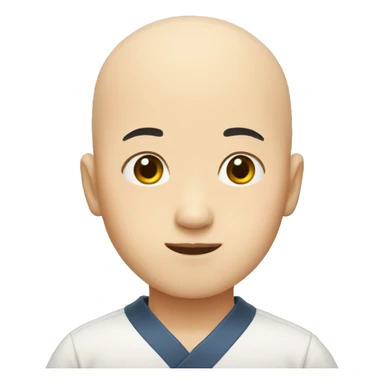 Korean boy bald sticker