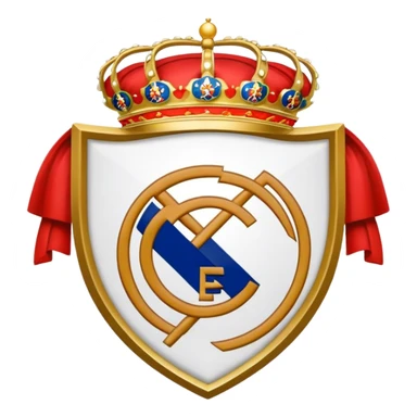 emoji del escudo del madrid sticker