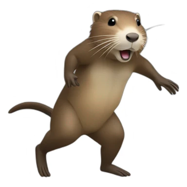 Nutria bailando sticker