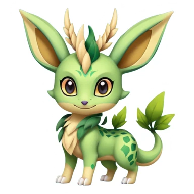 Meloetta-Leafeon-Spyro-Toothless-Stitch-Pokémon-Fakémon-creature-hybrid sticker