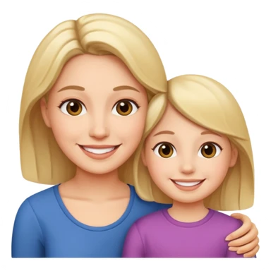 Maman et fille sticker