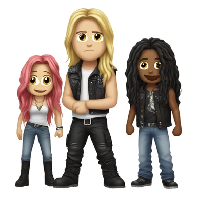 Axel Rose Shakira and Dixie djdnebebbe sticker