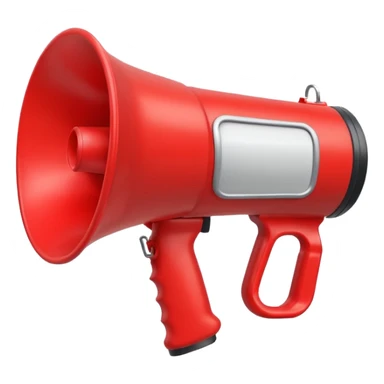 Megaphone sticker